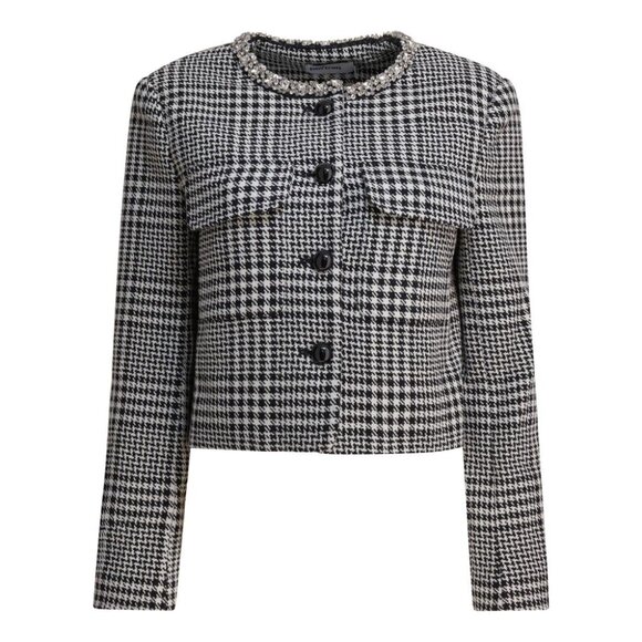 Self-Portrait Houndstooth Blazer tag size 8 Women - Picture 1 of 4